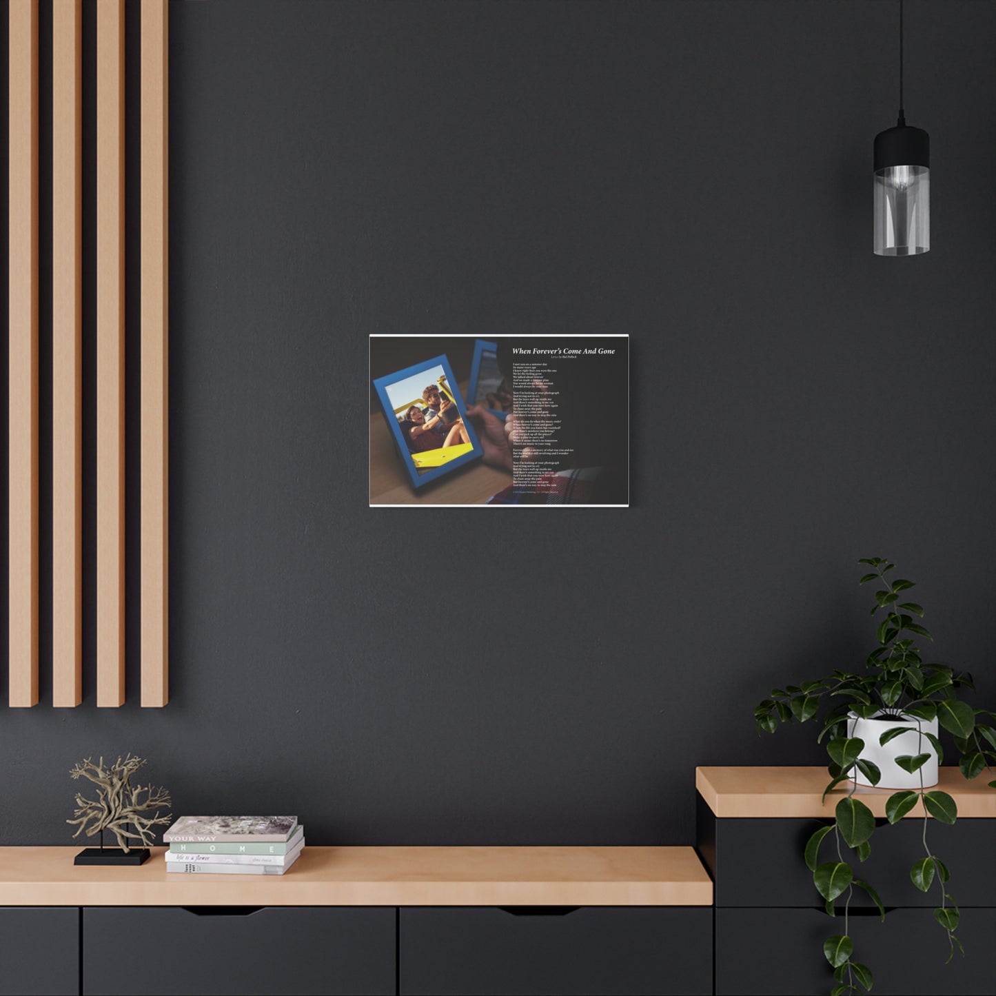 When Forever's Come And Gone — Lyric Art Print (Canvas)