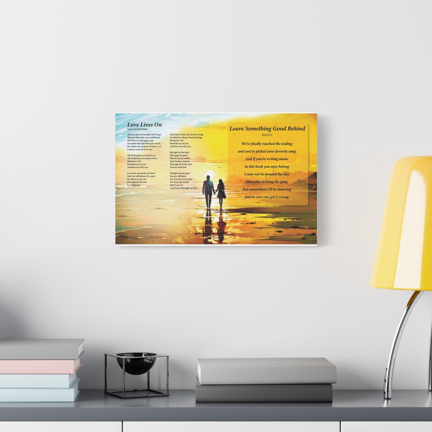 Love Lives On — Lyric Art Print (Canvas)