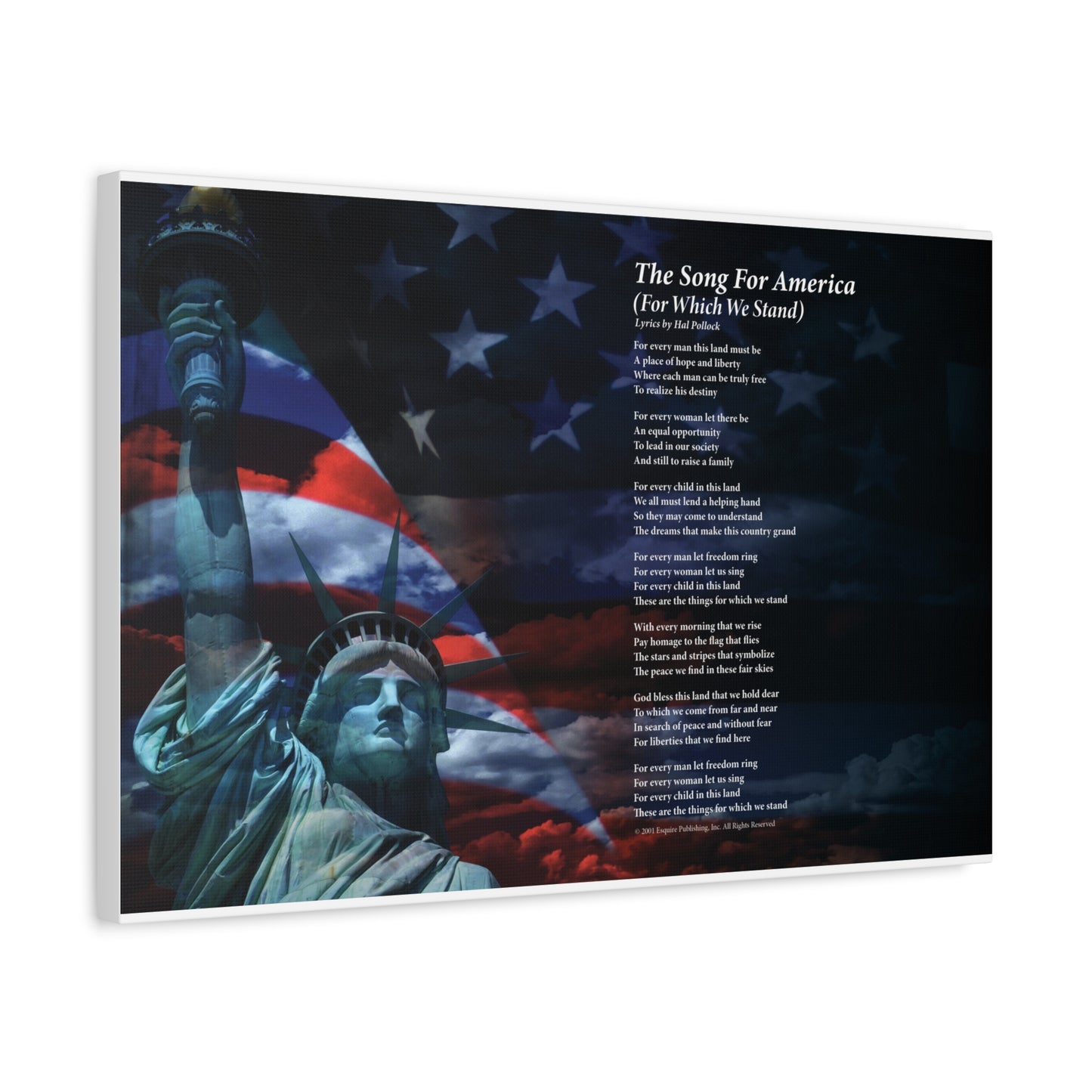 For Which We Stand — Lyric Art Print (Canvas)