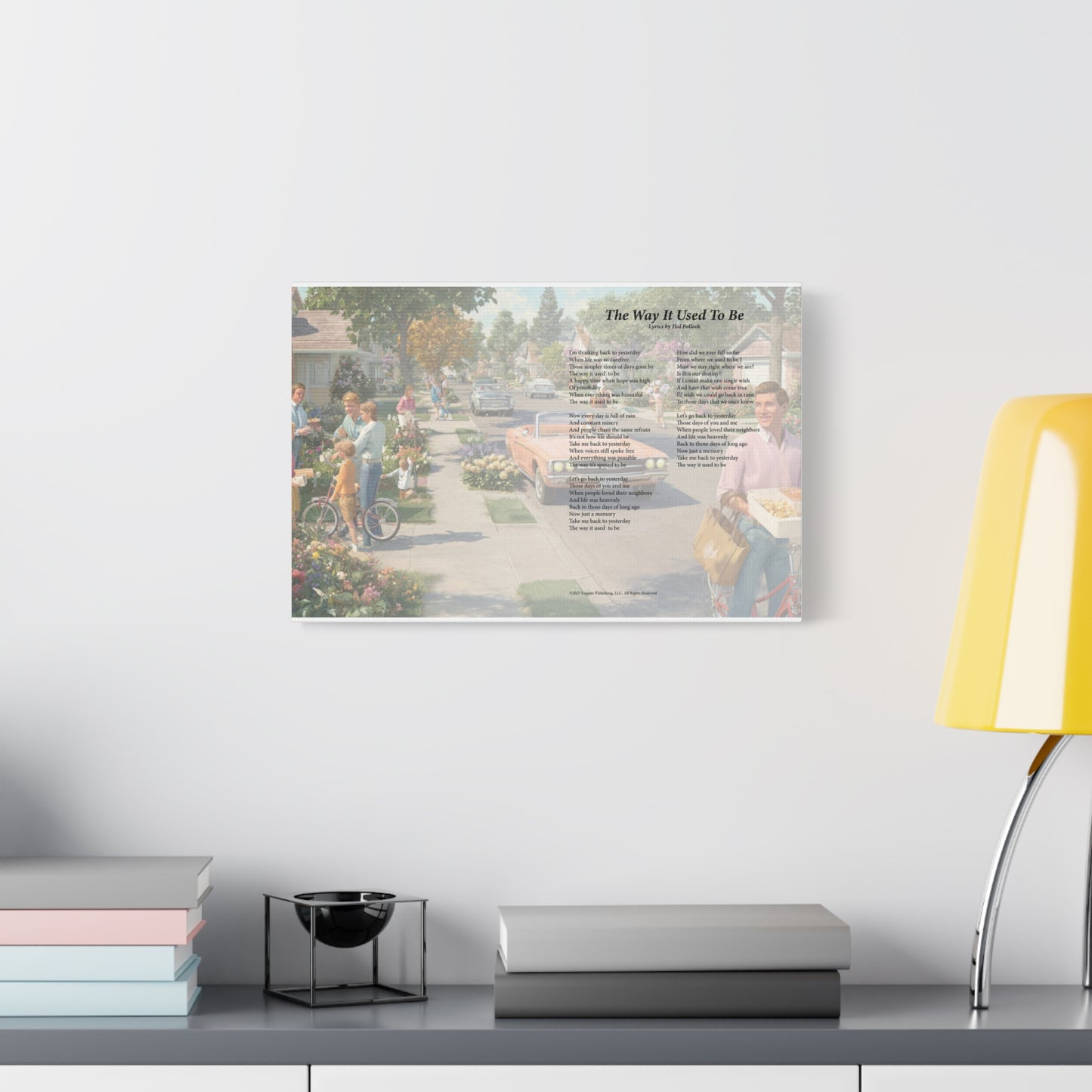 The Way It Used To Be — Lyric Art Print (Canvas)