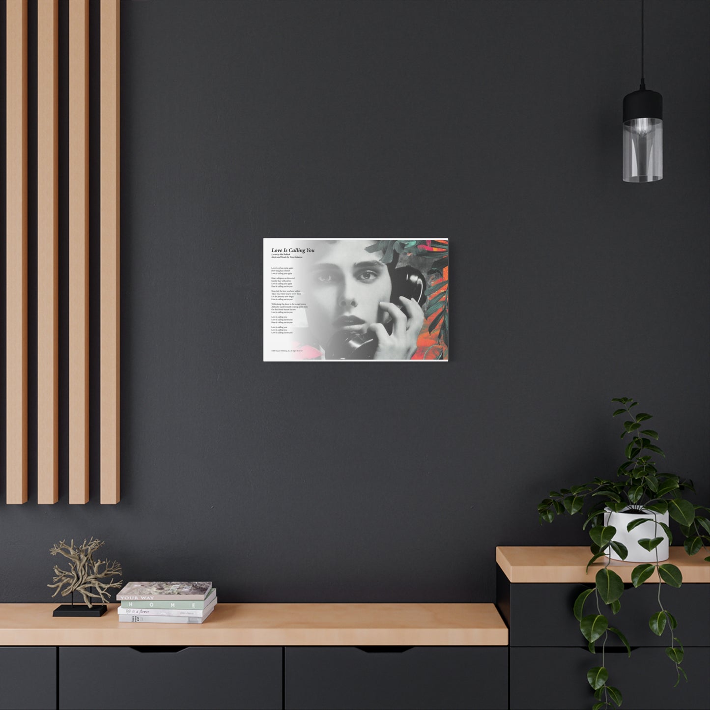 Love Is Calling You — Lyric Art Print (Canvas)