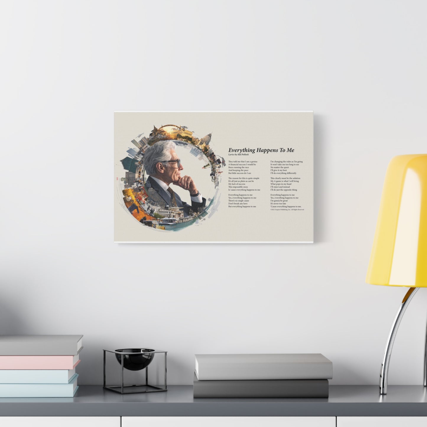 Everything Happens To Me — Lyric Art Print (Canvas)