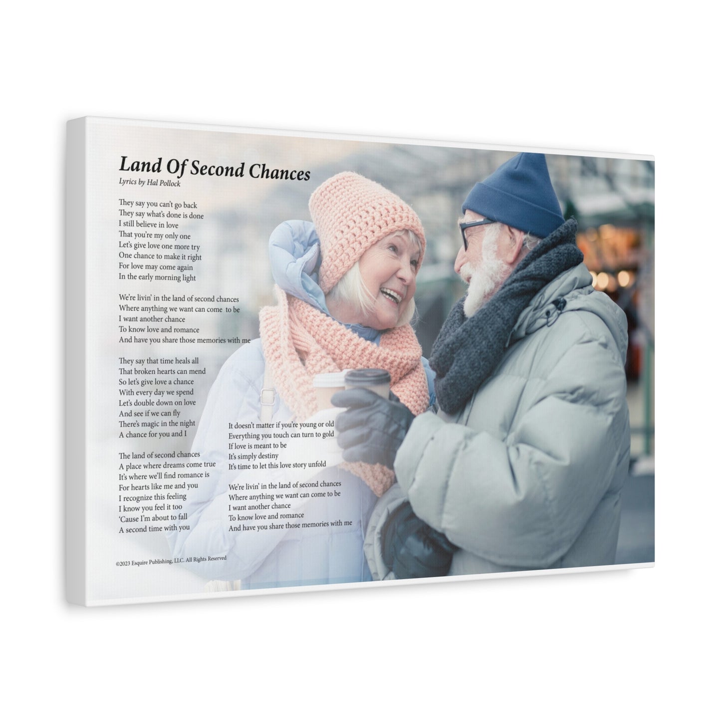 Land Of Second Chances — Lyric Art Print (Canvas)