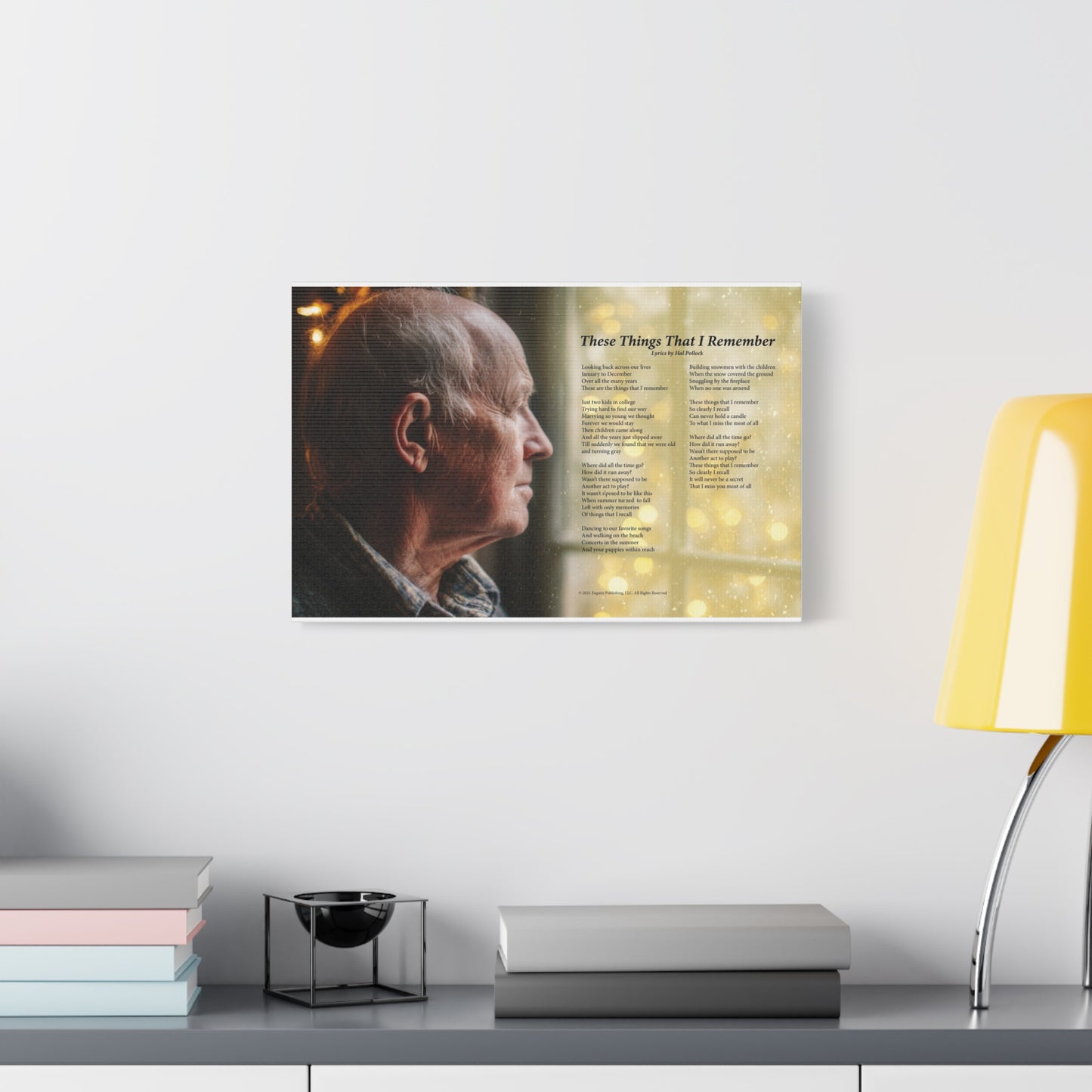 These Things That I Remember — Lyric Art Print (Canvas)
