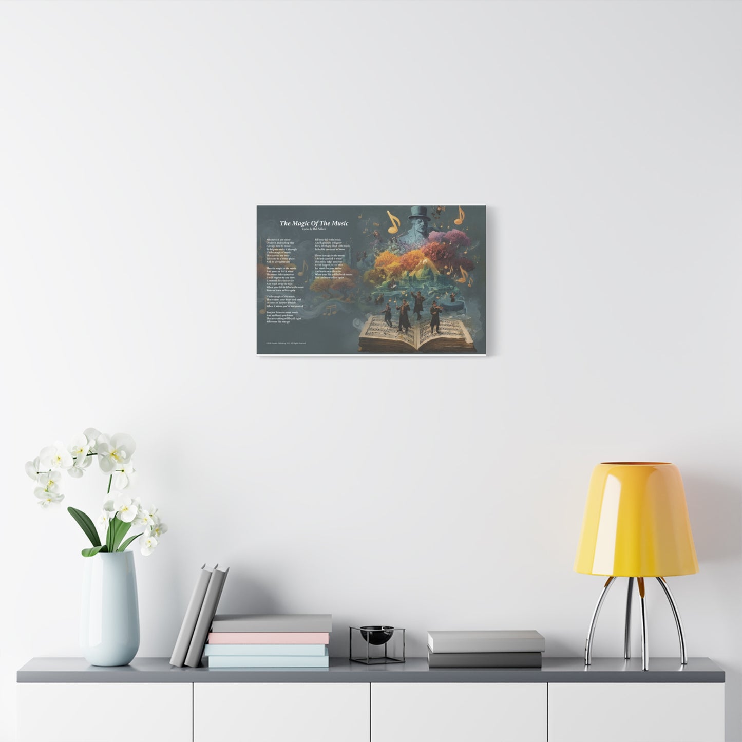 The Magic Of The Music — Lyric Art Print (Canvas)