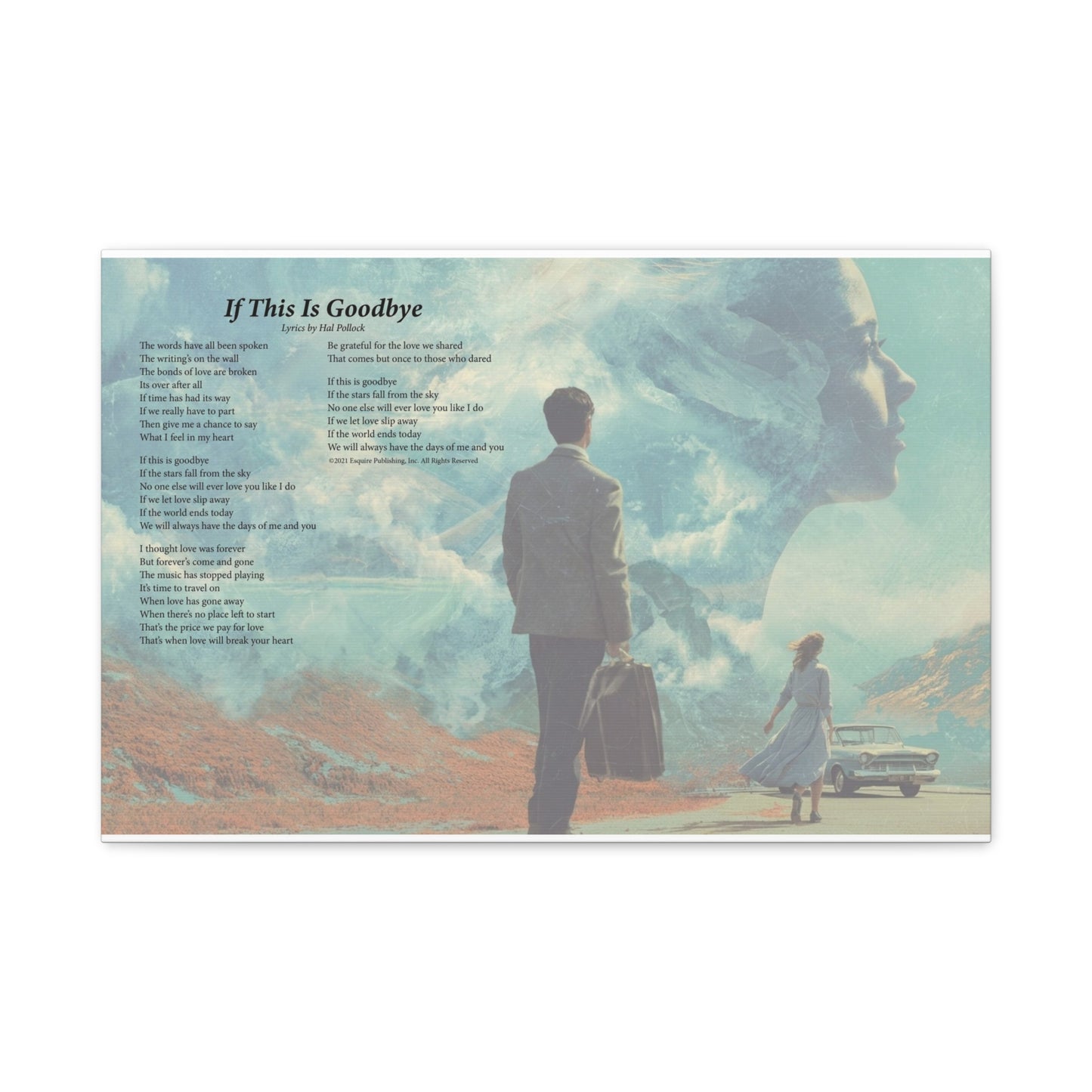 If This Is Goodbye — Lyric Art Print (Canvas)