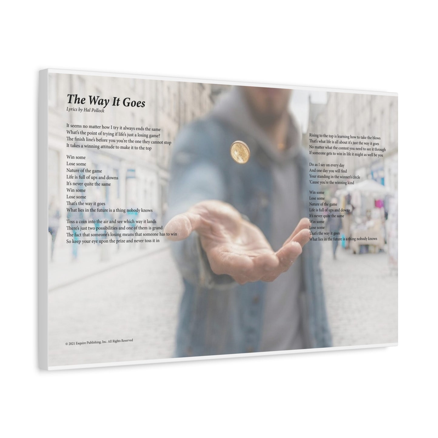 The Way It Goes — Lyric Art Print (Canvas)