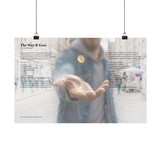 The Way It Goes — Lyric Art Print (Matte Paper)