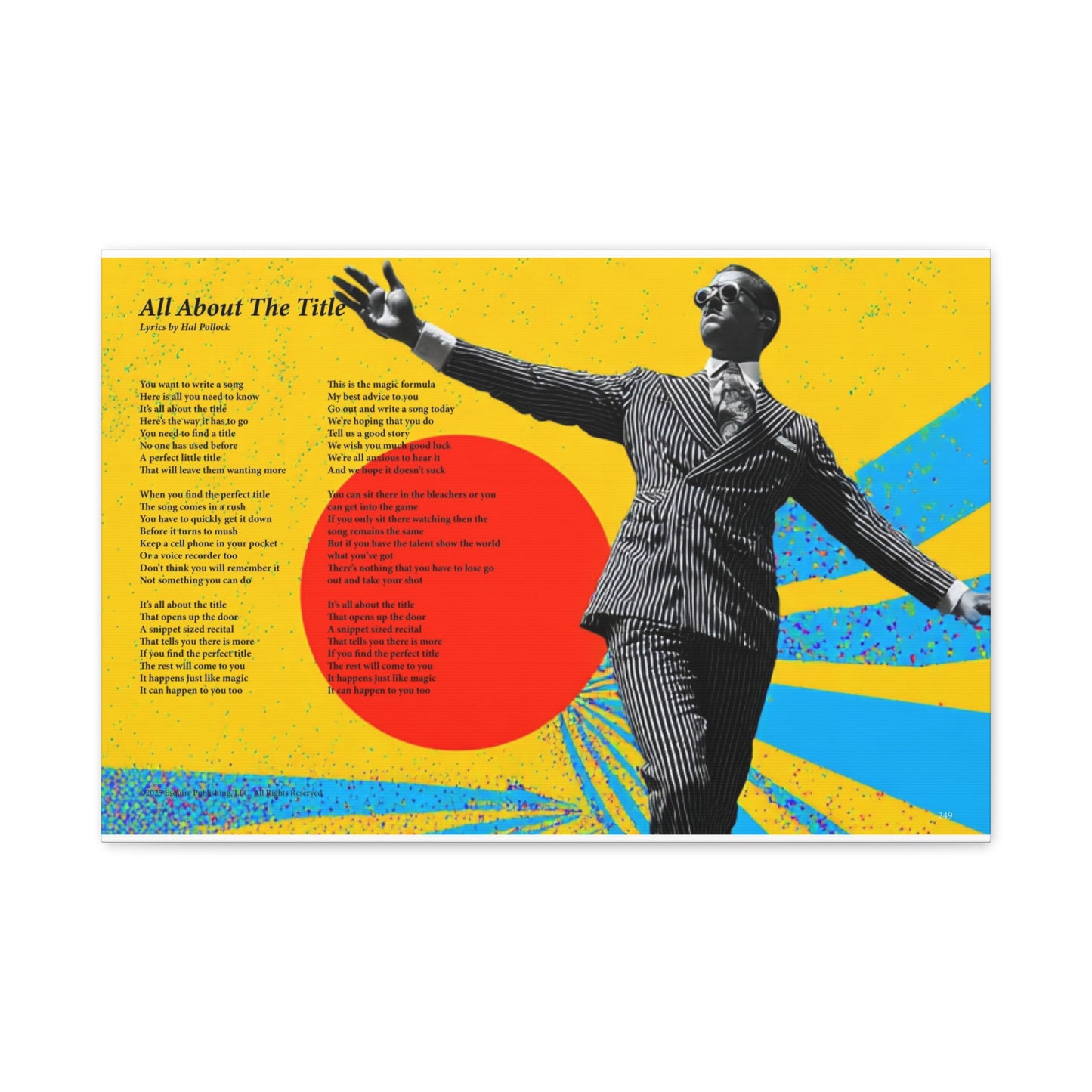 All About The Title — Lyric Art Print (Canvas)