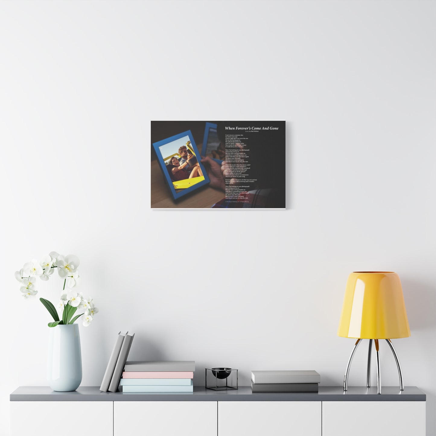 When Forever's Come And Gone — Lyric Art Print (Canvas)