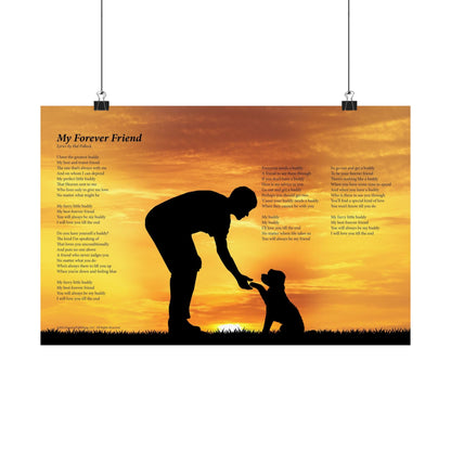 My Forever Friend — Lyric Art Print (Matte Paper)