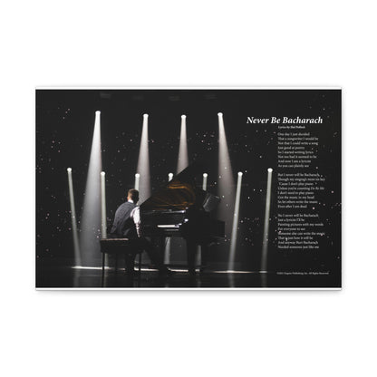 Never Be Bacharach — Lyric Art Print (Canvas)
