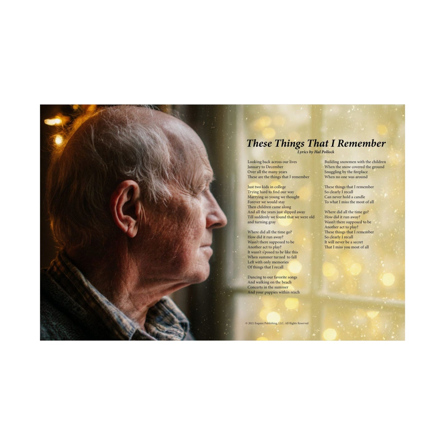 These Things That I Remember — Lyric Art Print (Matte Paper)