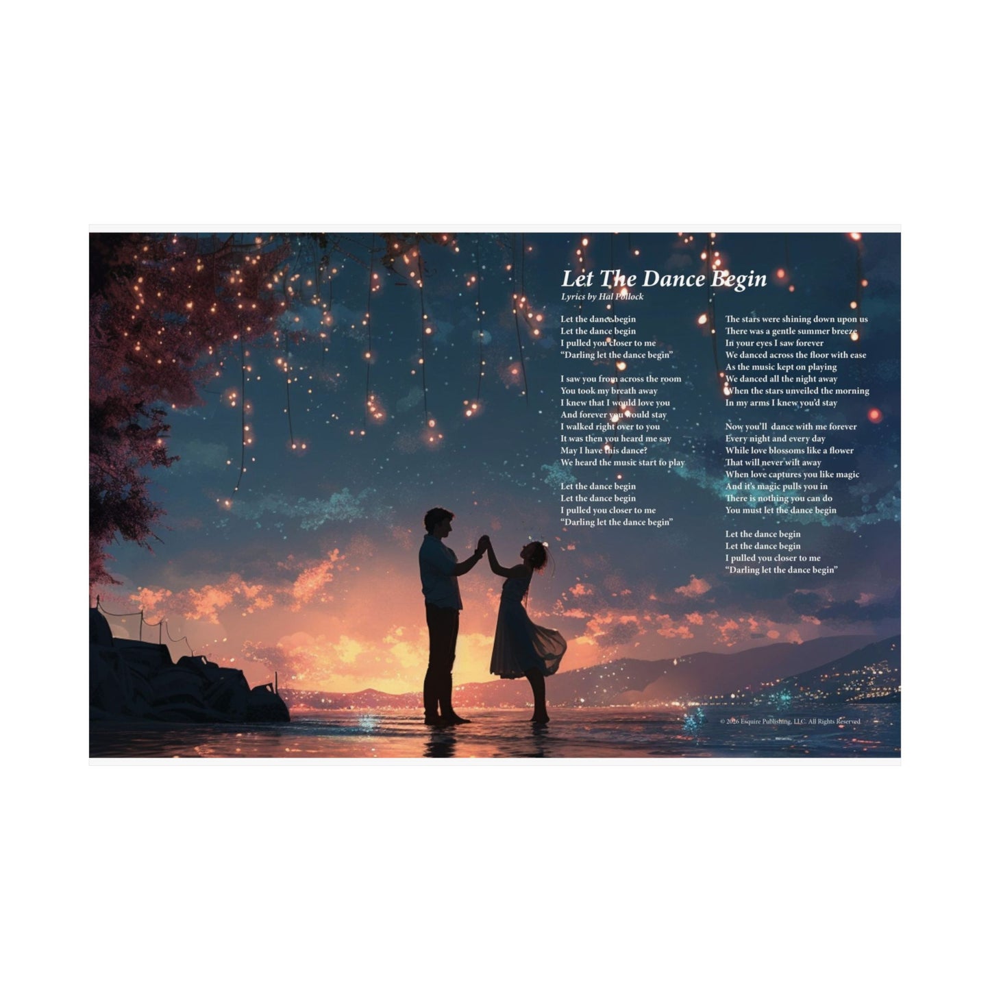 Let The Dance Begin — Lyric Art Print (Matte Paper)