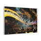 Set the World to Music Matte Canvas Wall Art