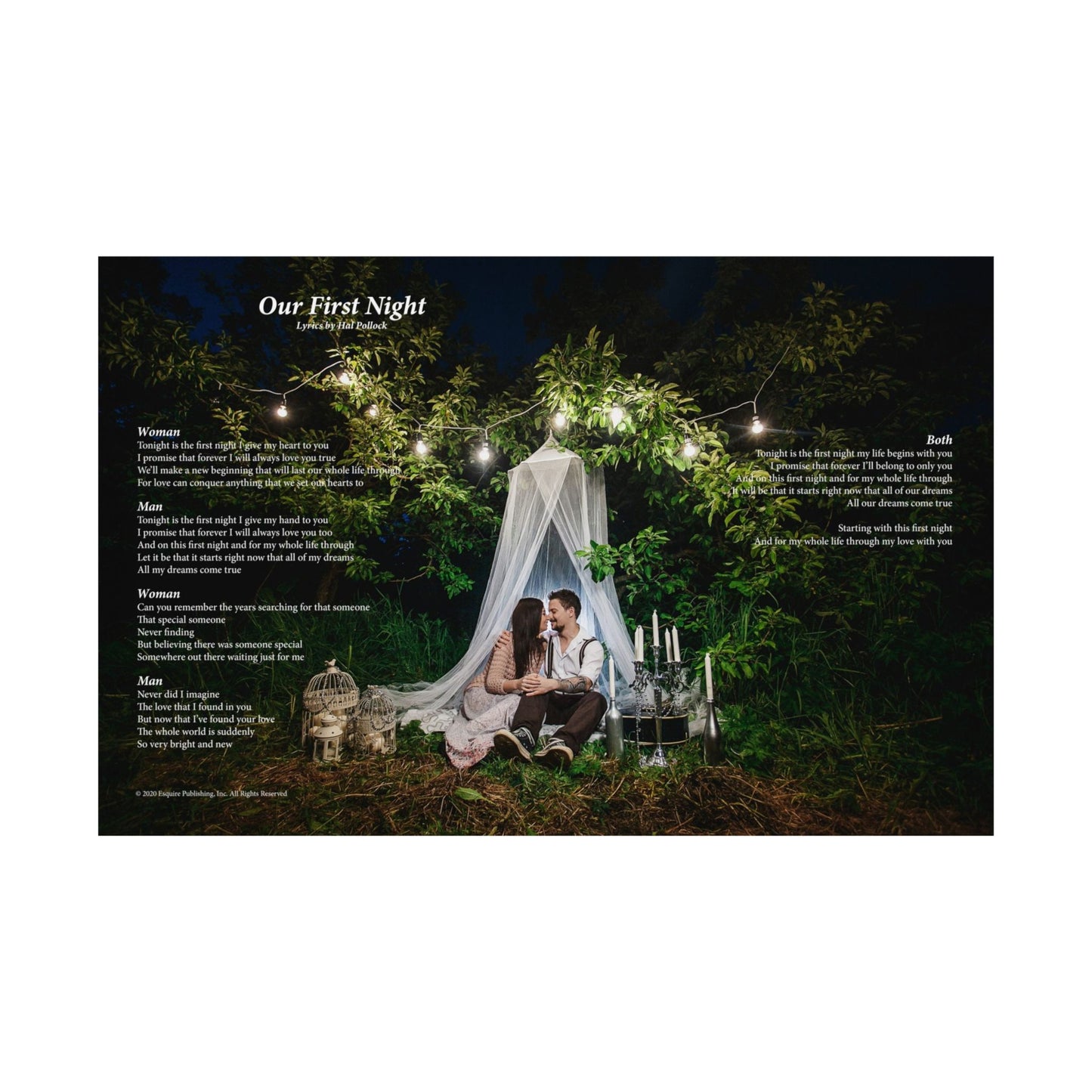 Our First Night — Lyric Art Print (Matte Paper)