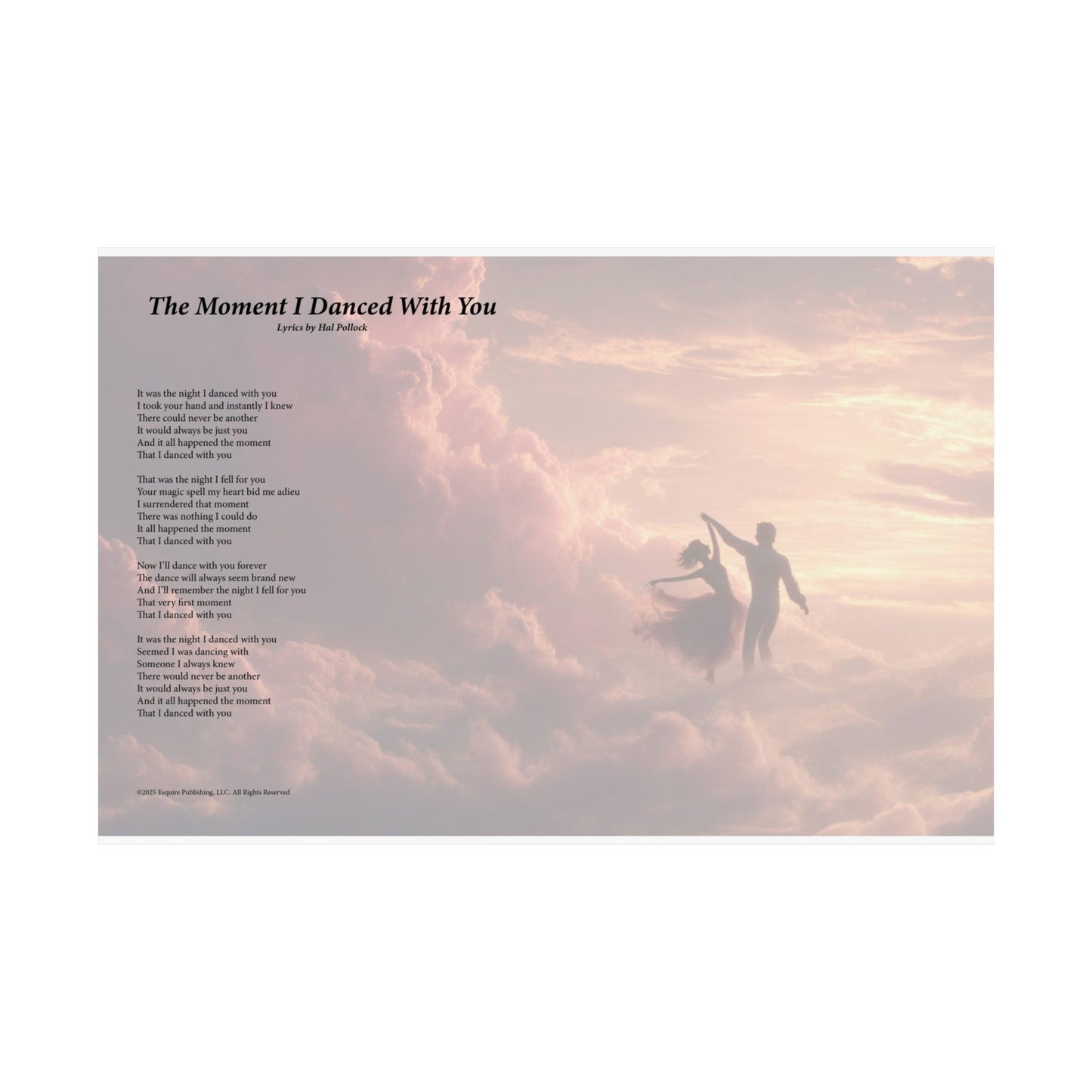 The Moment I Danced With You — Lyric Art Print (Matte Paper)