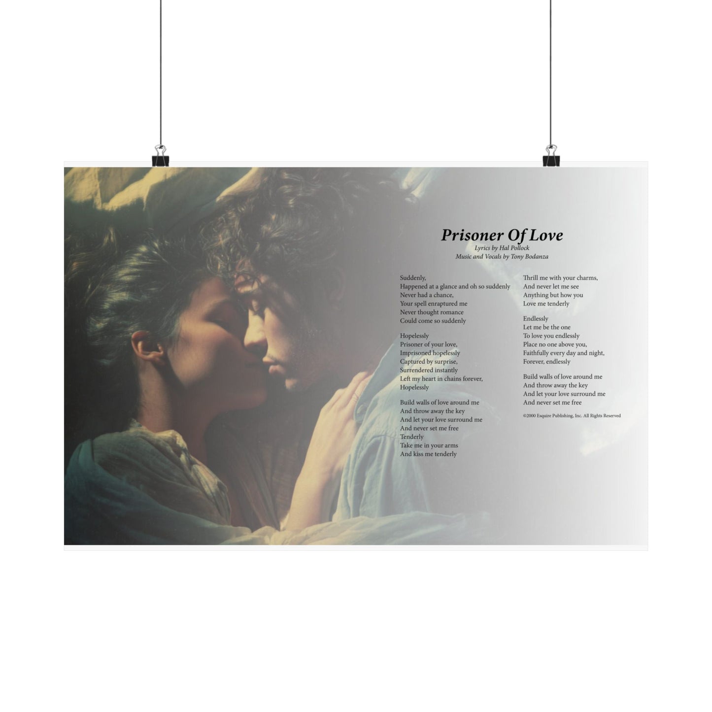 Prisoner Of Love — Lyric Art Print (Matte Paper)
