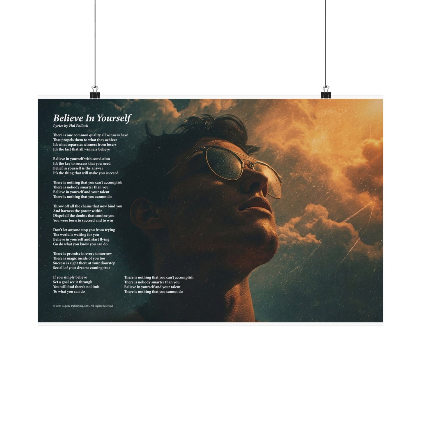 Believe In Yourself — Lyric Art Print (Matte Paper)