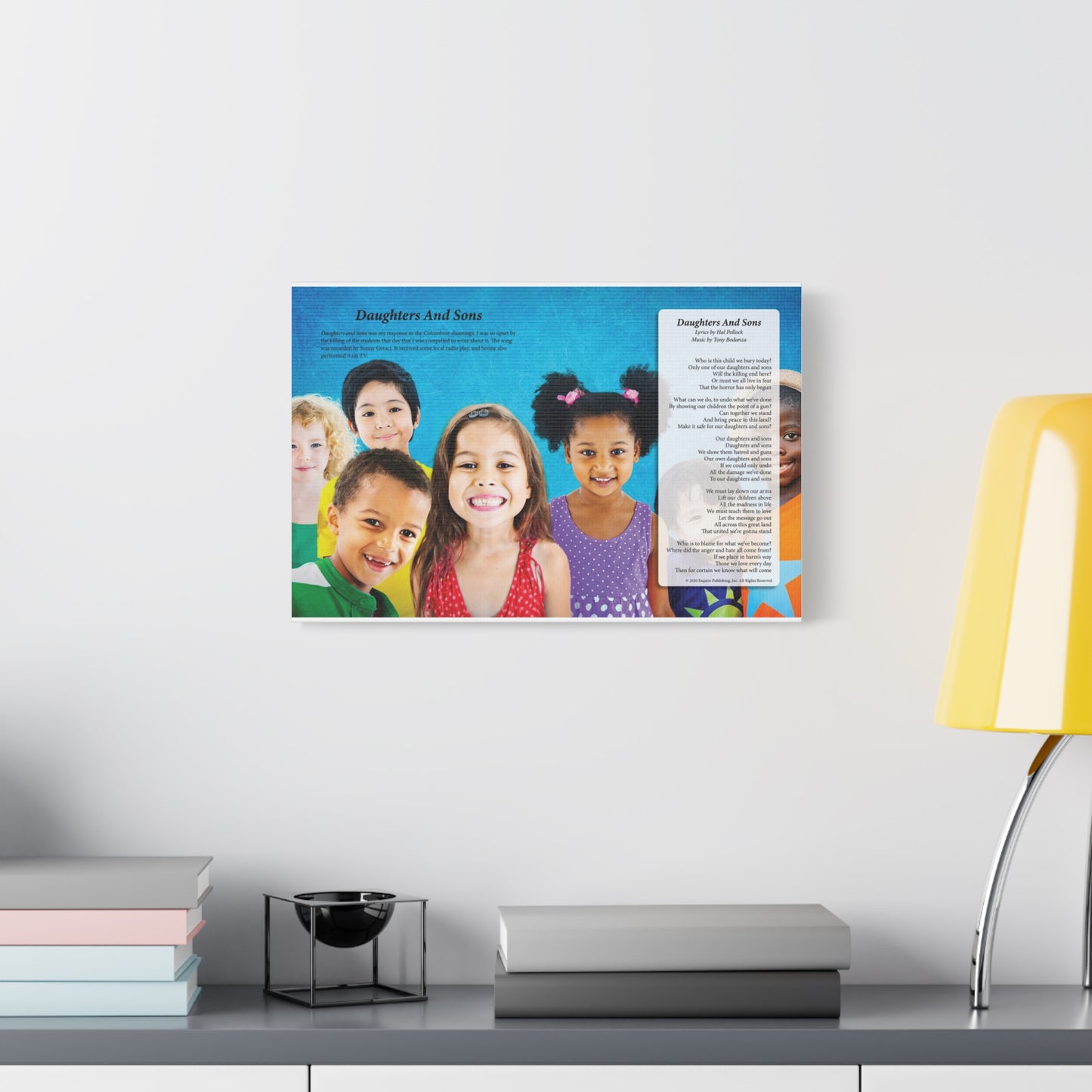 Daughters And Sons — Lyric Art Print (Canvas)