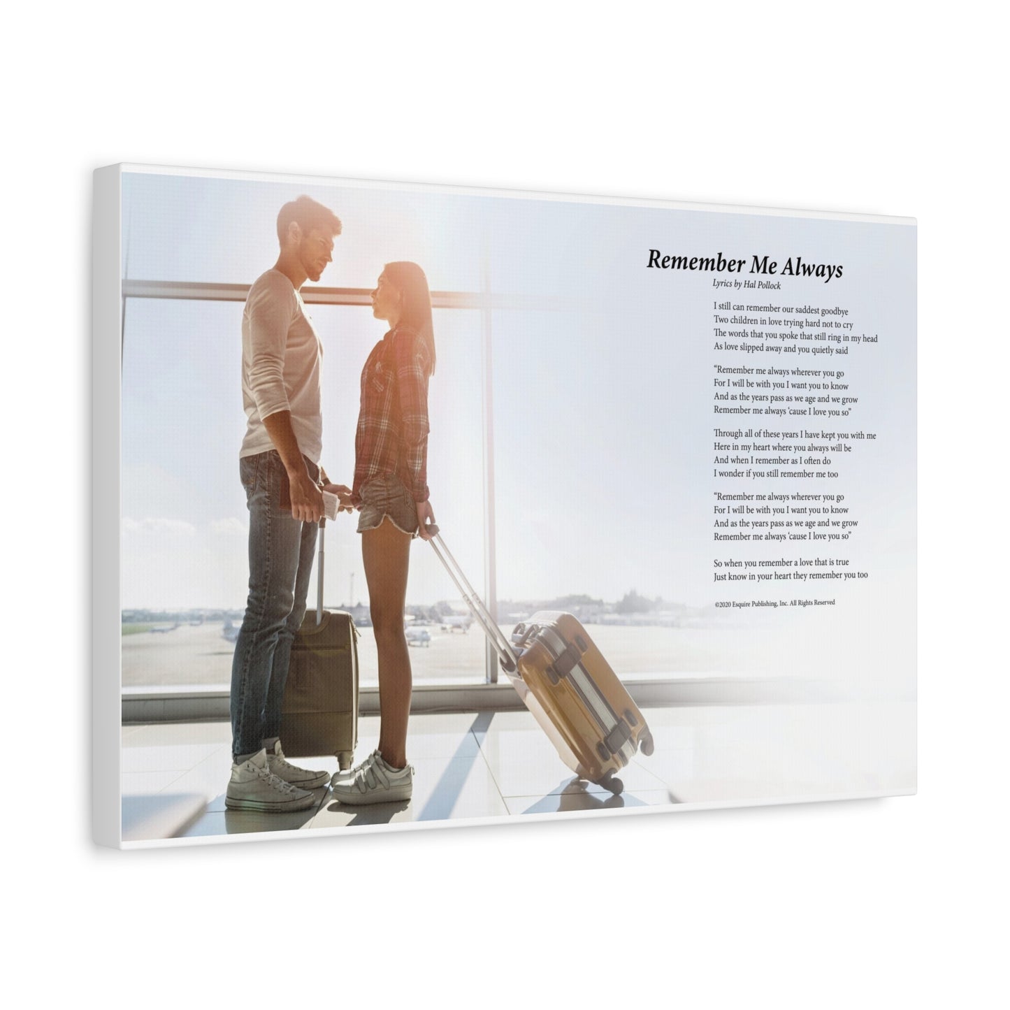 Remember Me Always — Lyric Art Print (Canvas)