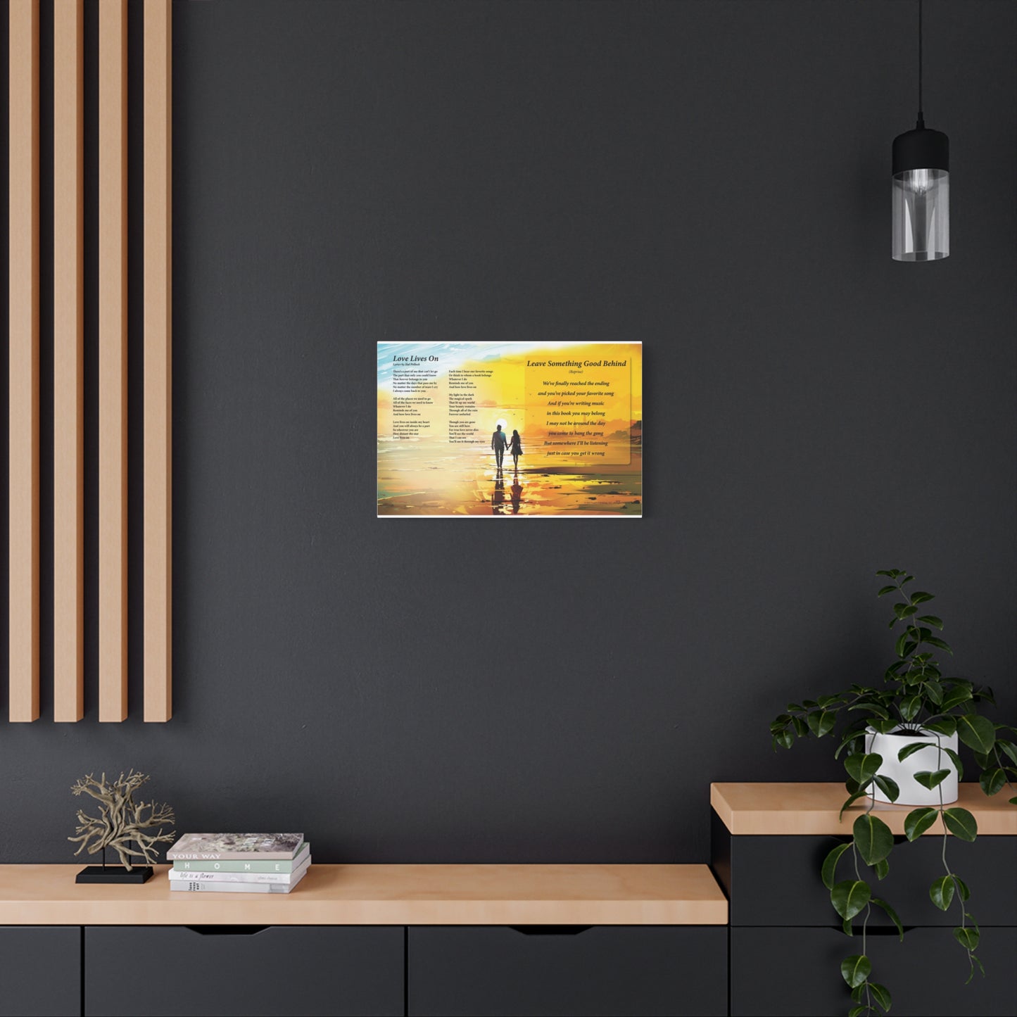 Love Lives On — Lyric Art Print (Canvas)