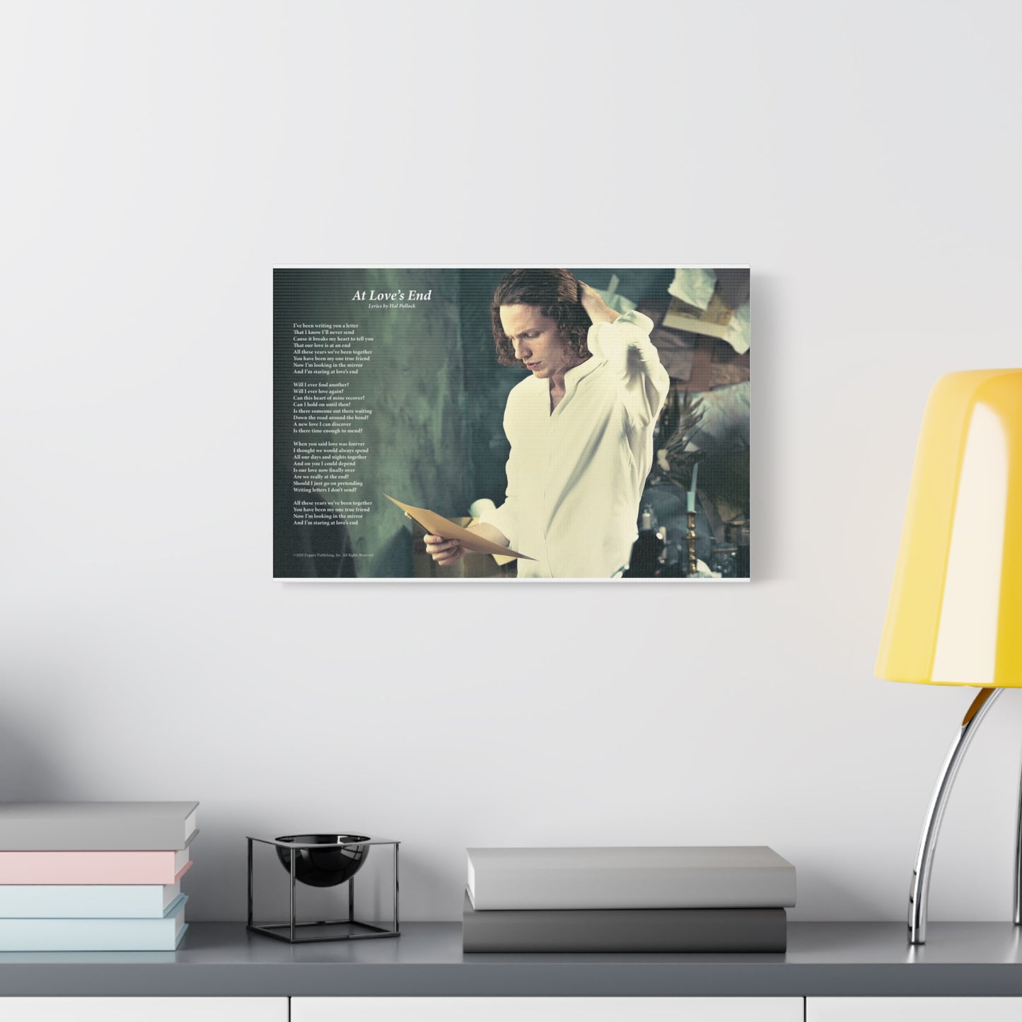 At Love's End — Lyric Art Print (Canvas)