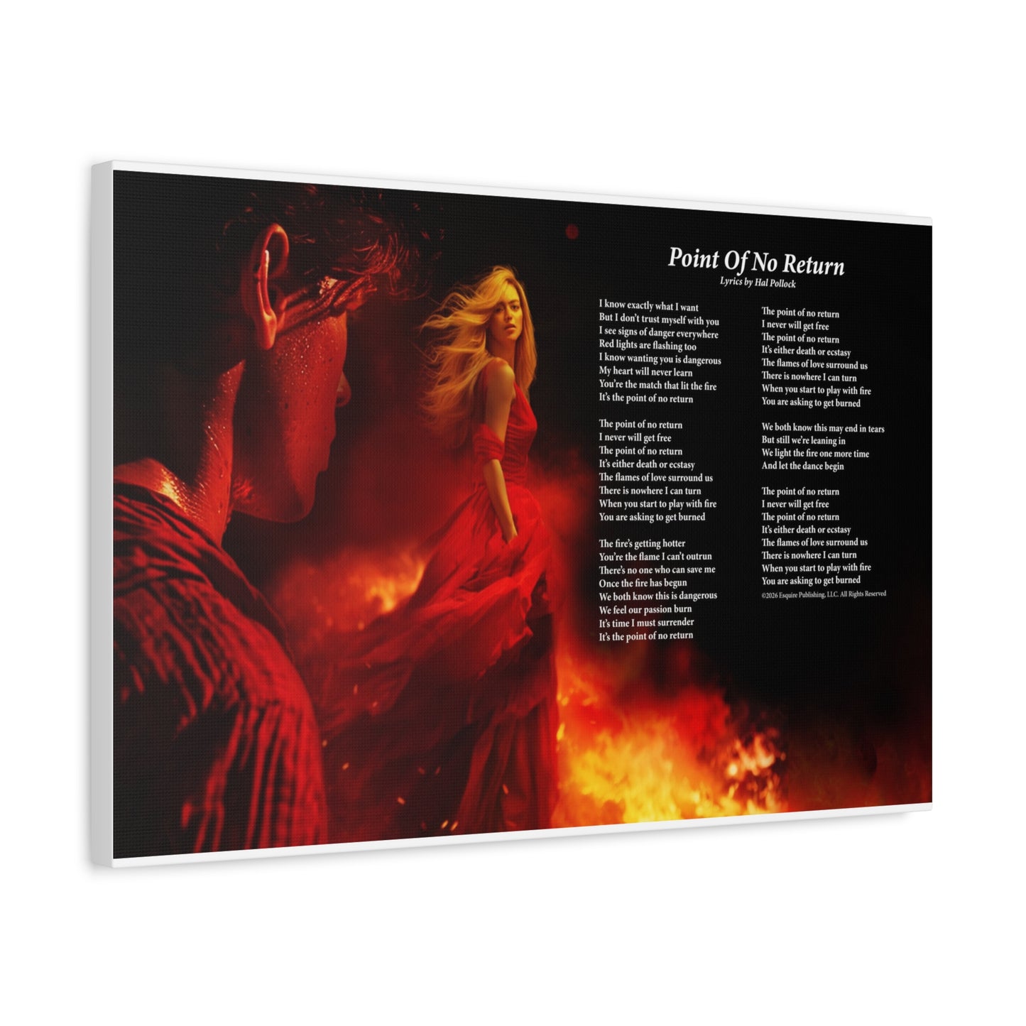 Point Of No Return — Lyric Art Print (Canvas)
