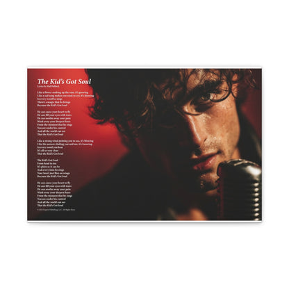 The Kid's Got Soul — Lyric Art Print (Canvas)
