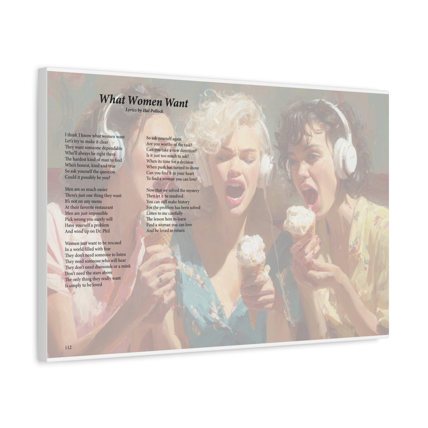 What Women Want — Lyric Art Print (Canvas)
