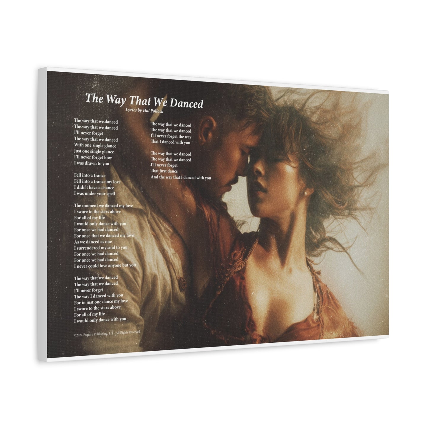 The Way That We Danced — Lyric Art Print (Canvas)