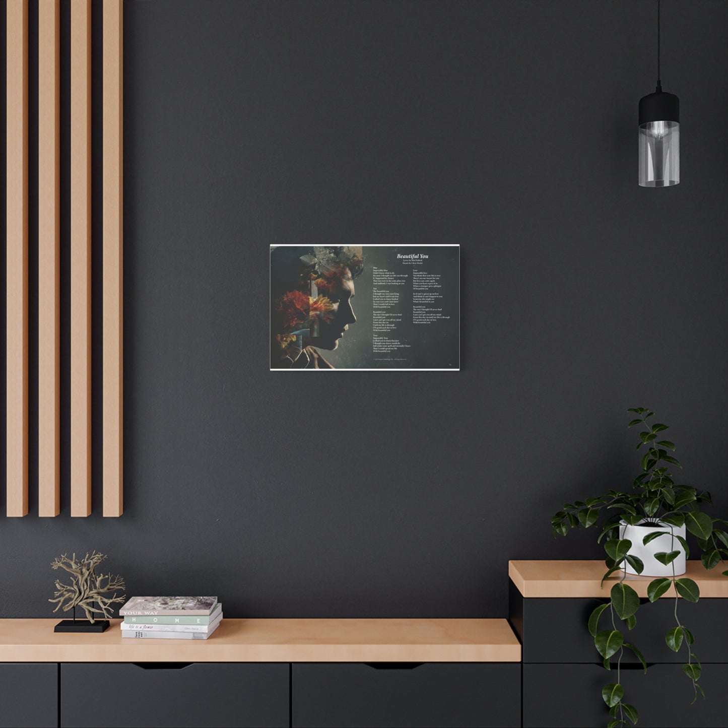 Beautiful You — Lyric Art Print (Canvas)