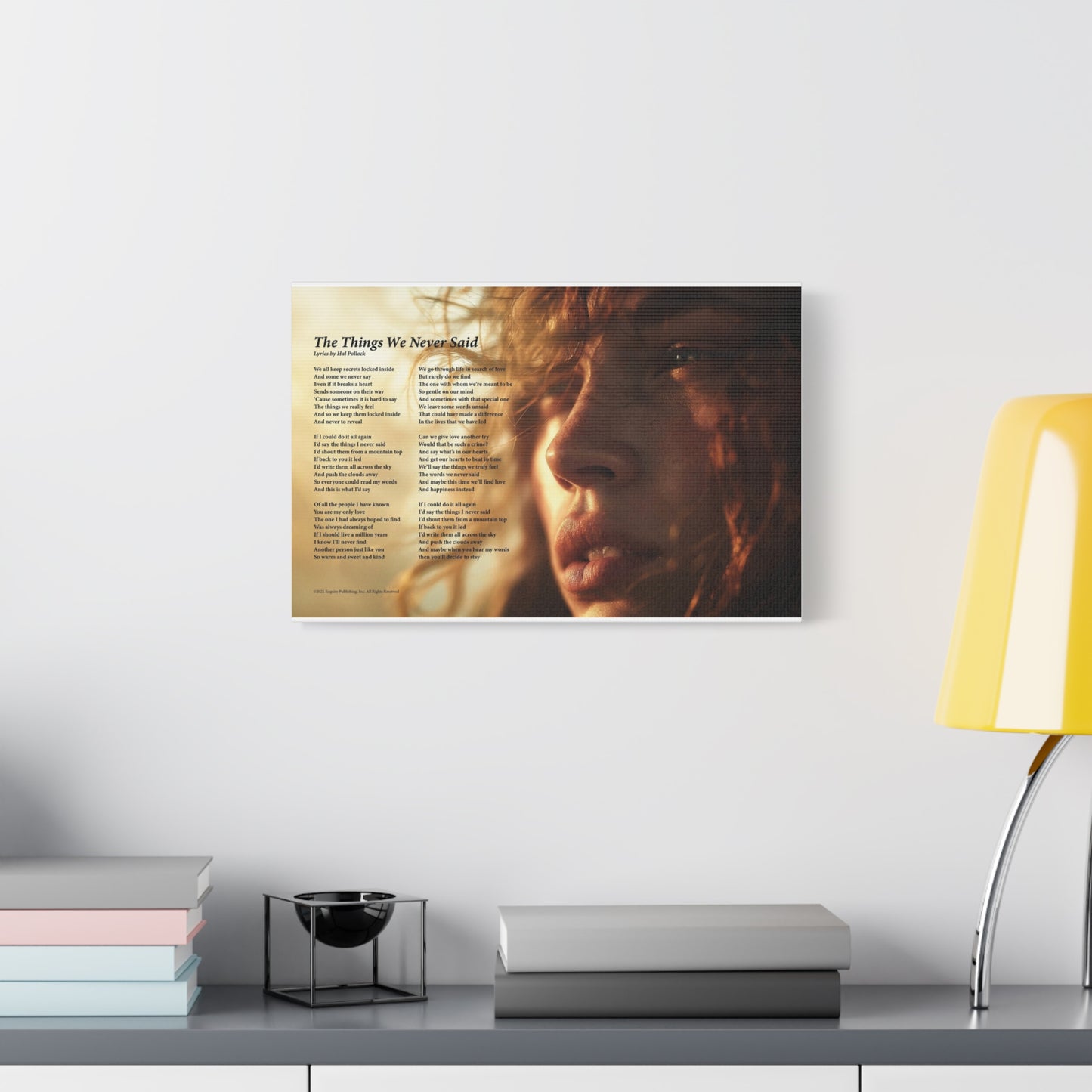 The Things We Never Said — Lyric Art Print (Canvas)
