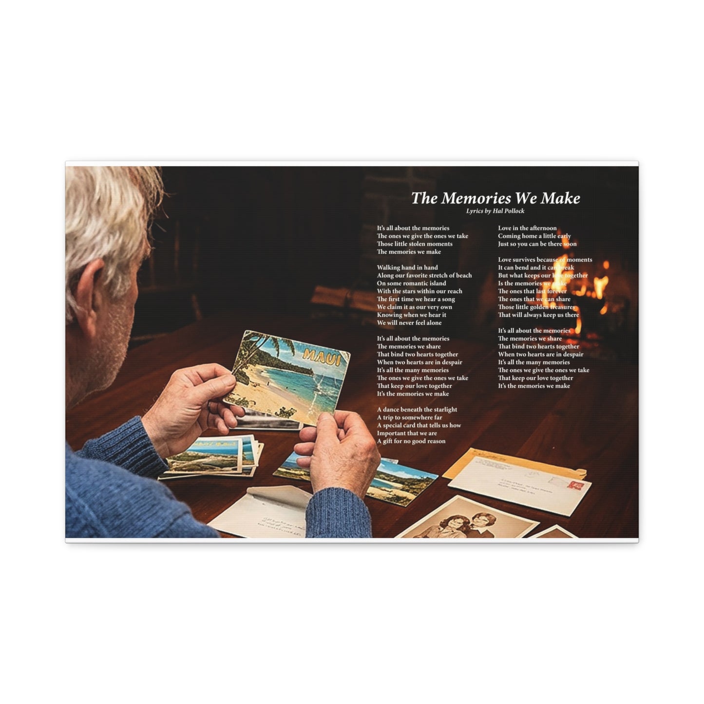 The Memories We Make — Lyric Art Print (Canvas)