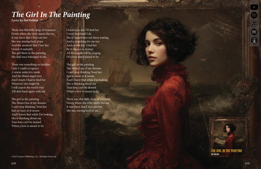 The Girl In The Painting - Lyric Art Print
