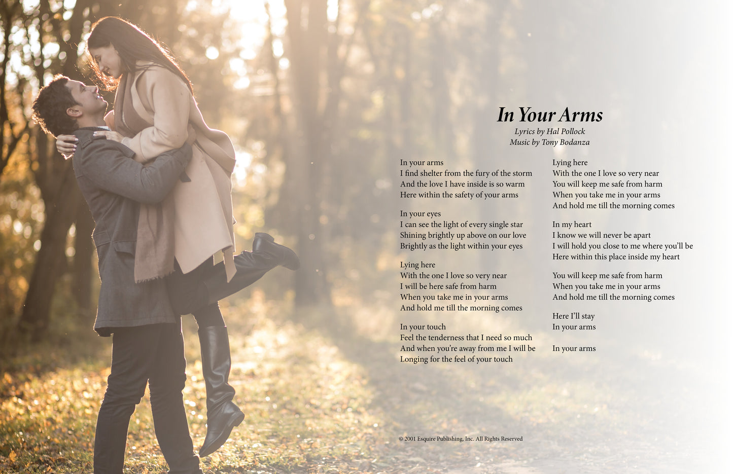 In Your Arms - personalized print