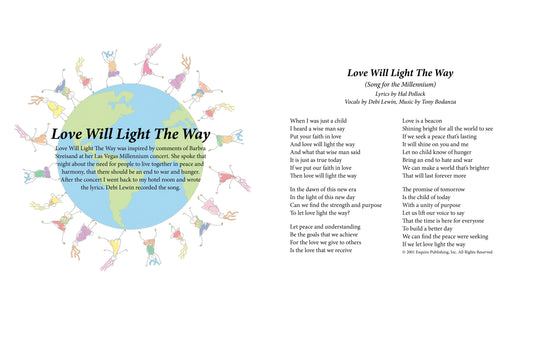 Love Will Light The Way - Lyric Art Print