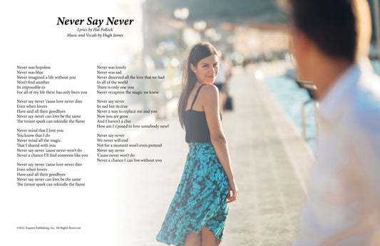 Never Say Never - Lyric Art Print