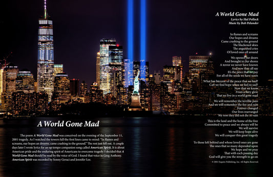 A World Gone Mad - Lyric Art Print