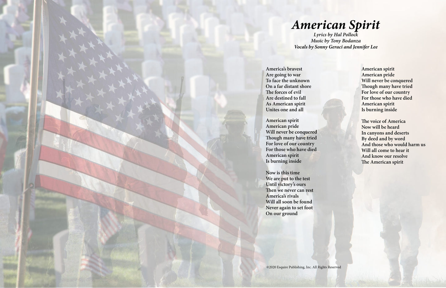 American Spirit - Lyric Art Print