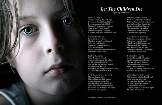 Let The Children Die - Lyric Art Print