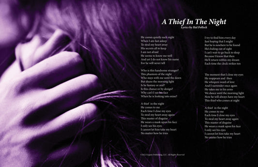 A Thief In The Night - Lyric Art Print