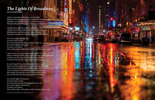 The Lights Of Broadway - Lyric Art Print