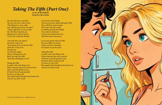 Taking The Fifth - Lyric Art Print