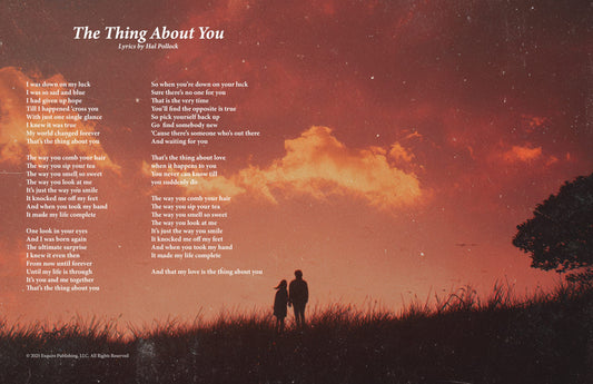 The Thing About You - Lyric Art Print