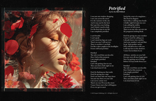 Petrified - Lyric Art Print