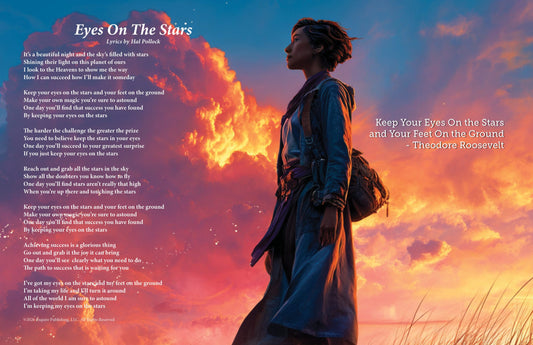 Eyes On The Stars - Lyric Art Print