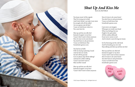 Shut Up And Kiss Me - Lyric Art Print