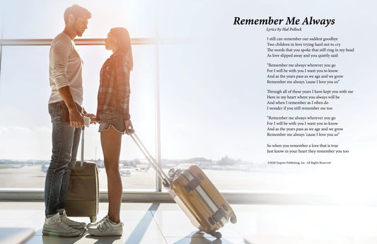 Remember Me Always - Lyric Art Print