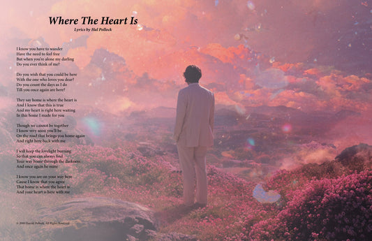 Where The Heart Is - Lyric Art Print